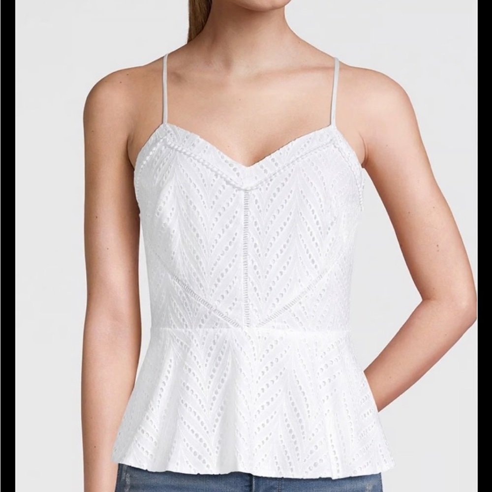 Sleeveless eyelet cami